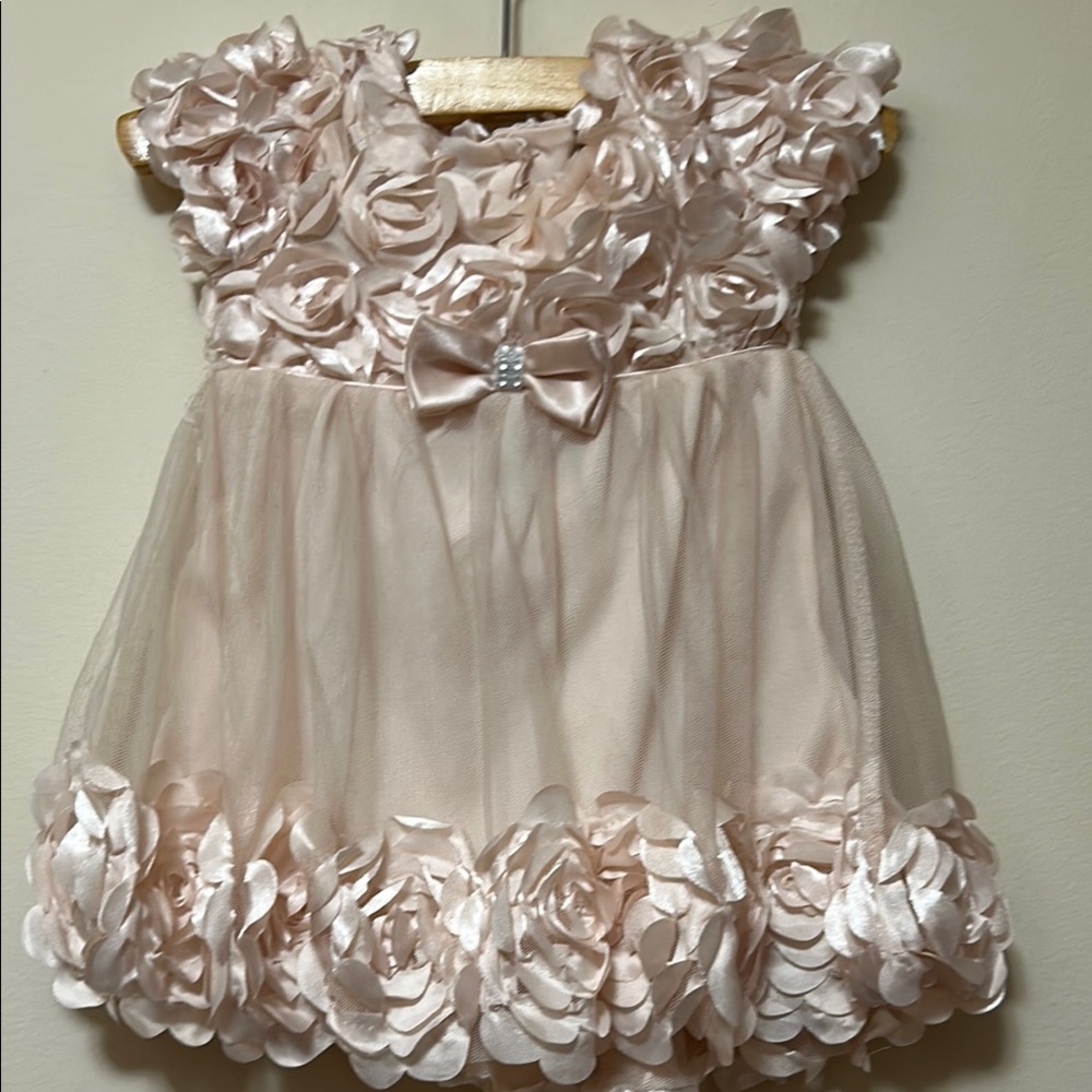 Nannette Baby Pink Floral Formal Dress for Kids